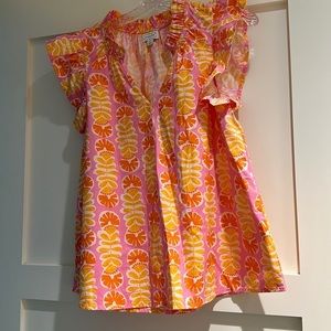 Mud Pie Flutter Sleeve Top